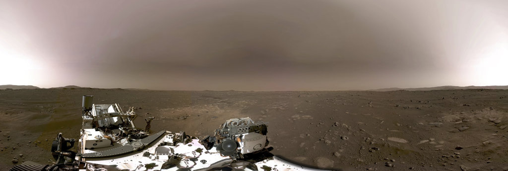360 View of Mars from NASA’S Perseverance Rover’s. Mars planet 360 ...
