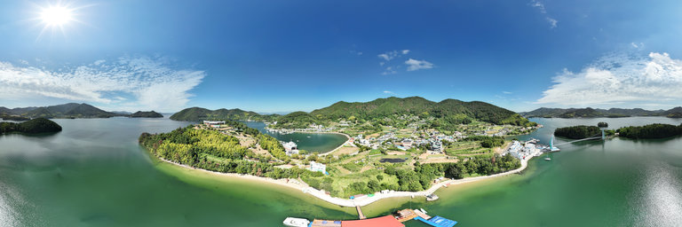 Above the Okgye Beach Seven Water Park 360° 파노라마 미리보기